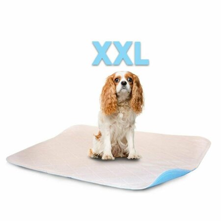LENNYPADS 36 x 36 in. 2XL Washable Pet Pad - White LE328898